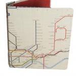 London Train Map 3 Ring Binder