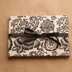 Black And White Paisley Accordion Book