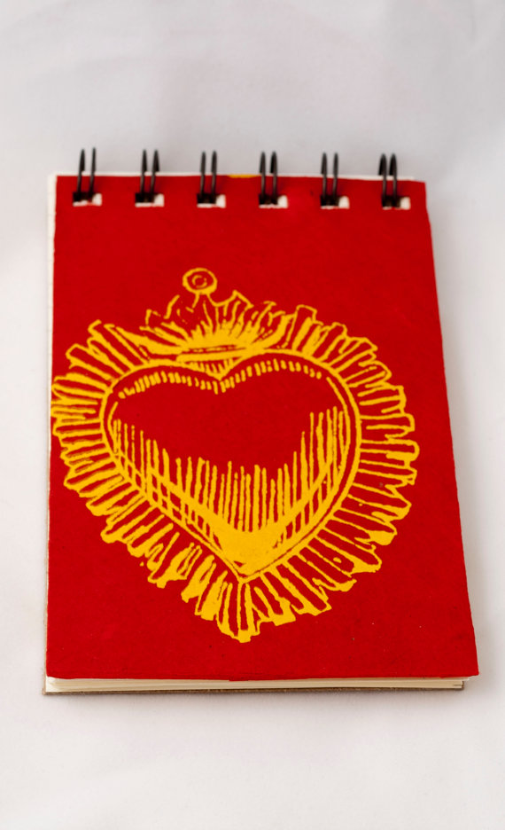 Sacred Heart Spiral Notebook